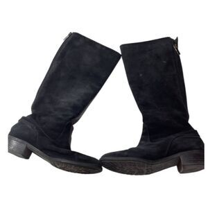 Aquatalia Sue Knee High Boots Black‎ Leather Women’s Size 7